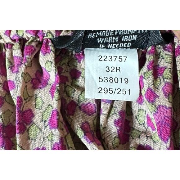 Vtg Moda International VS Y2K Halter Maxi Dress XL Ditzy Floral Cottagecore Boho - Picture 12 of 15